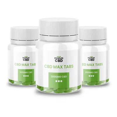 CBD Max Tabs by Peoples CBDÂ® | x 30mg CBD Tablet | 3000mg CBD Tub