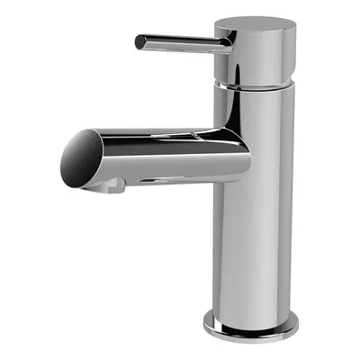 Round Mono Basin Mixer Tap & Push Button Waste - Chrome - Balterley