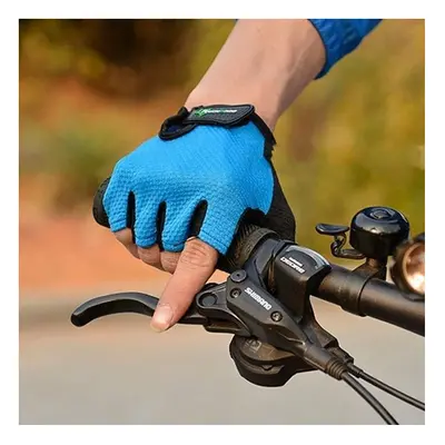 (Blue, S) Winter Warm Thermal Gloves Non-slip Cycling Touchscreen Windrproof Waterproof Bike Glo