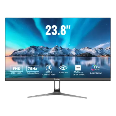 24 inch Ultra-Thin Bezel Computer Monitor FHD 1080P Business Monitor, LED PC Screen Desktop Moni