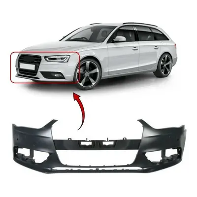 Fits Audi A4 Estate Facelift Front Bumper Primed With Washer Holes Without PDC