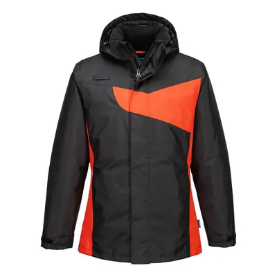 (3XL, Black/Red) Portwest Mens PW2 Winter Jacket