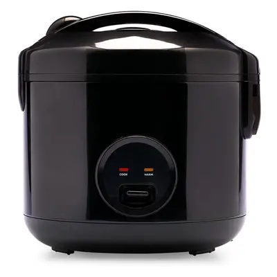 (Non-Stick, Black) Rice Steamer with Keep-Warm Function, Black - For People - Quick Preparation 