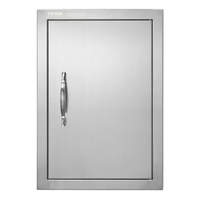 VEVOR BBQ Access Door 14W x 20H Inch Single Outdoor Kitchen Door Stainless Steel Flush Mount Doo