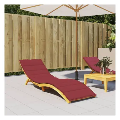 vidaXL Sun Lounger Cushion Wine Red 200x60x3cm Oxford Fabric