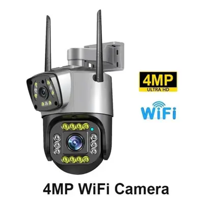 (4MP WiFi Camera) New 8mp 4k Dual Screen Camara 4g/wifi Ip Camera Monitor Smart Home Outdoor Wat