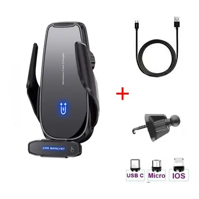 (black, as picture) Fast Charging Wireless Charger 15w Car Magnetic Charge Phone Holder For Ipho