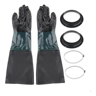 Sandblasting Gloves For Sandblast Cabinets, 23.6 Inch Model 60, 90, 110