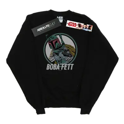 (XXL, Black) Star Wars Mens Boba Fett Retro Circle Sweatshirt