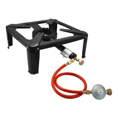 (black) Single Propane Outdoor Burner Cast Iron Stove Lpg Gas Cooker For Outdoor Camping Bbq