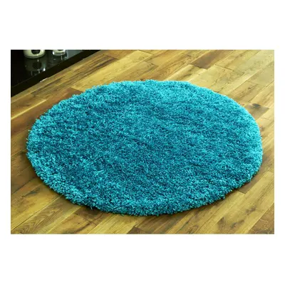 (133x133cm) 5cm THICK LARGE SHAGGY TURQUOISE BLUE RUNNER RUGS