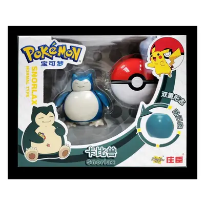 ( Snorlax) Pokemon Ball Action Figures Toy Set Transformable Kids Gift