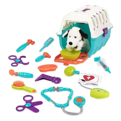 Battat - Dalmatian Vet Kit - Toy Vet Clinic with Cage, Plush, and Vet tools for Kids years + (15