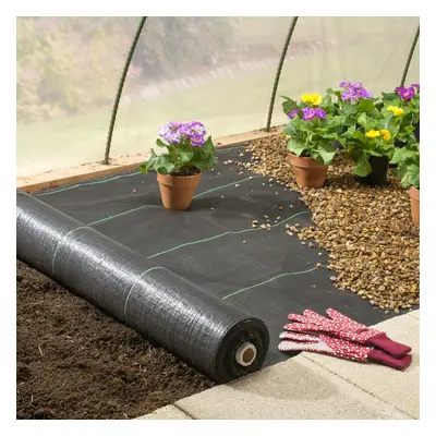 (1.2m x 100m) Heavy Duty Weed Control Membrane Ground Cover Sheet Garden Landscape Mat Weed Supp