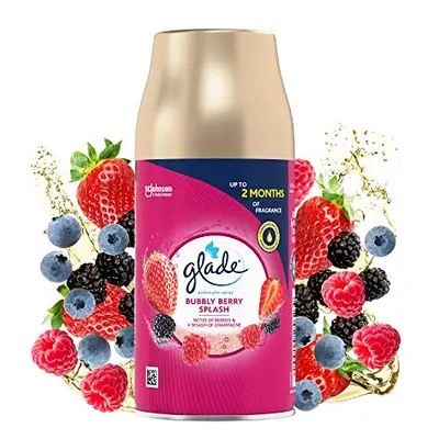 Glade Automatic Air Freshener Refills, Room Spray & Odour Eliminator, Bubbly Berry Splash, Refil