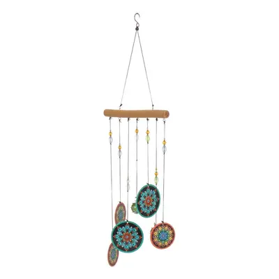 (E) Wind Chime Wooden Creative Alloy Sheet 60cm Printing