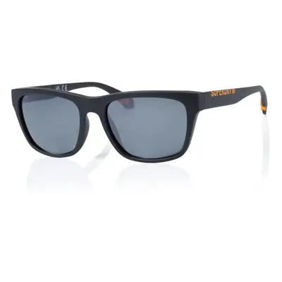 SDS Men's Sunglasses 104P Black Orange/Silver Mirror