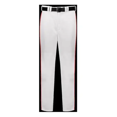 Russell R11LGM.WTR.L Adult Piped Diamond Series 2.0 Baseball Pant, White & True Red - Large