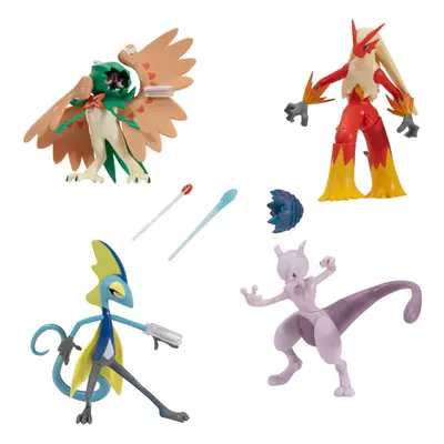 Pok?mon Battle Feature Figure Pack - Includes Four 4.5-Inch Battle Figures with Unique Battle Fe