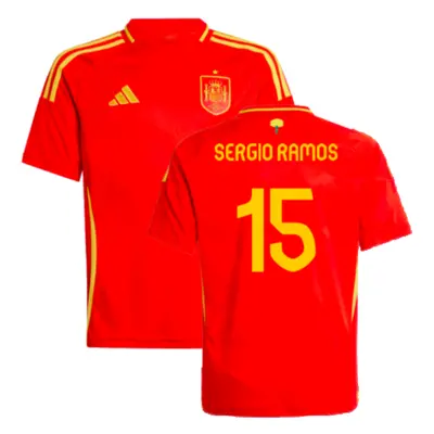 (SB) Spain Home Shirt (Kids) (Sergio Ramos 15)