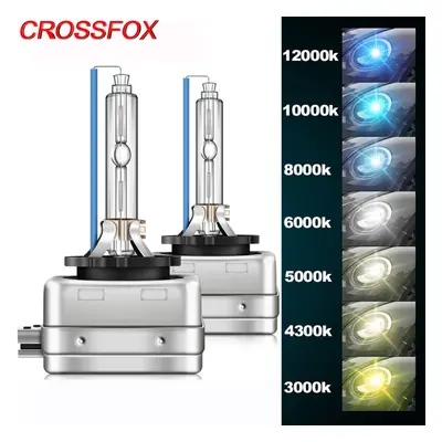 (10000 K, D1S) 2Pcs Head D1S D1R HID Car Xenon Bulb 35W D1 Head 3000K 4300K 5000K 6000K