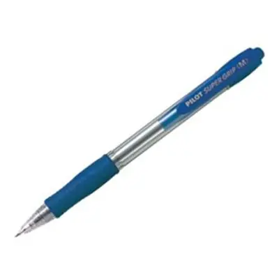 Supergrip Retractable Ballpoint 1.0 mm Tip (Box of 12) - Blue