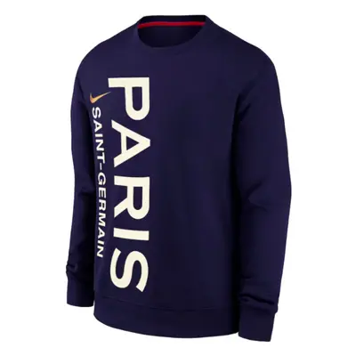 (L) PSG Crew-Neck French Terry Sweatshirt (Navy)