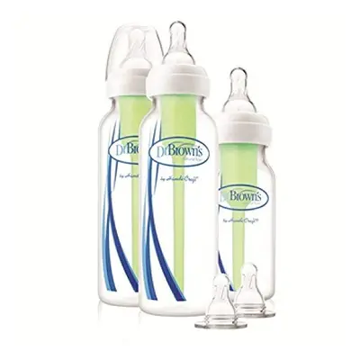 Dr. Brown's Natural Flow Anti-Colic Options+ Narrow Baby Bottle, Starter Kit, 1x 4oz/120ml Bottl