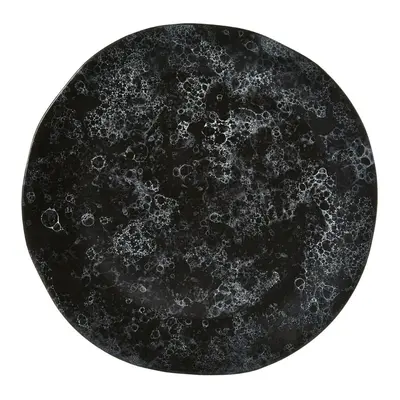 Premier Housewares Pizza Plate Black Stoneware Round Board / Boards Pizza Plate For Oven / Servi