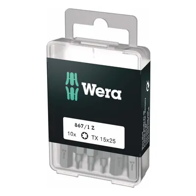 Wera Torx Extra-Tough Bits 867/1 Z TX15 x mm, Pack of