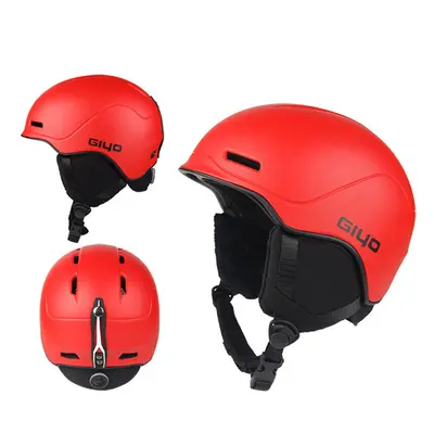 (Red) Safety Winter Outdoor Sports Helmet Warm Snowboard Ski Helmets Men Women Light Crash Snow 