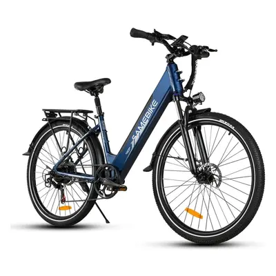 (Blue) SAMEBIKE RS-A01Pro 27.5" Electric Bike with 36V 15AH Removable Battery Electric Mountain 