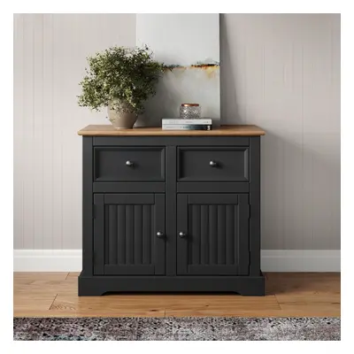 Country Charcoal Door Sideboard