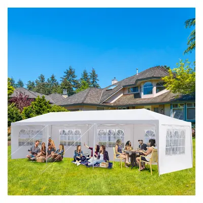 Heavy Duty Gazebo Marquee Canopy Garden Patio Party Tent 3x9M W/ Sides