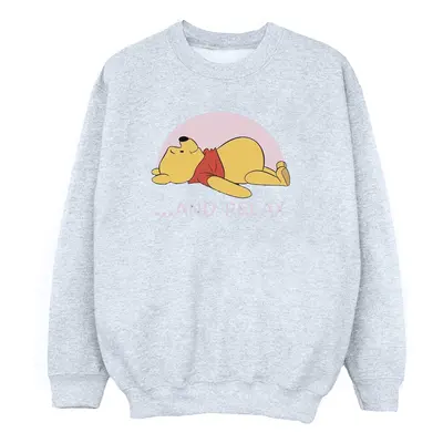 (M, Sports Grey) Disney Womens/Ladies Winnie The Pooh Relax Sweatshirt