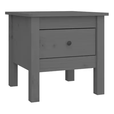 (grey, x x cm/1) vidaXL 1/2x Solid Wood Pine Side Table Multi Colours 40x40x39 cm/50x50x49 cm