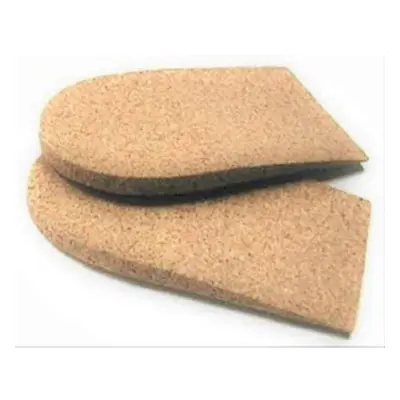 Heel Lift Cushion 1/4 inch (6 mm) Rubber/Cork Pair Medium (2 1/2"