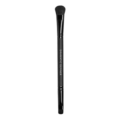 bareMinerals Dramatic Definer Eye Duo Brush, Flat Eyeshadow Brush to Build Color, Rounded Small 