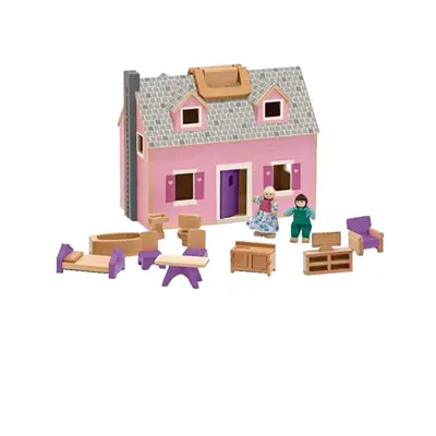 Melissa & Doug Flexible Fold and Go Dollhouse