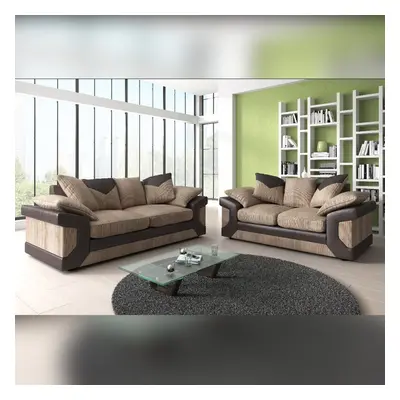 (Beige Brown, 3+2 Seated) Classic Dino 3+2 and Corner Luxuries Sofa