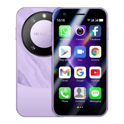 (purple) Soyes F8 Pro Max New Super Mini Card Phone Wcdma 3g Bluetooth Wifi Flashlight 1gb Ram 1