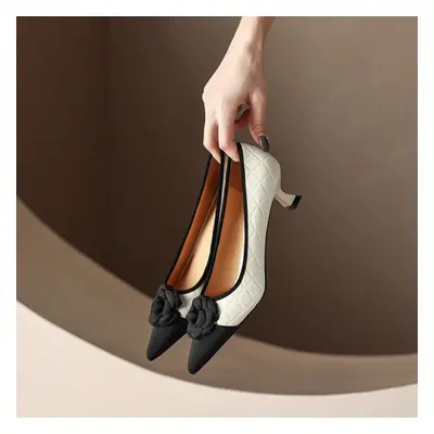 (beige, 36) Vangull Brand Women Spring Pumps Natural Leather 22-24.5cm Sheepskin+cowhide+pigskin