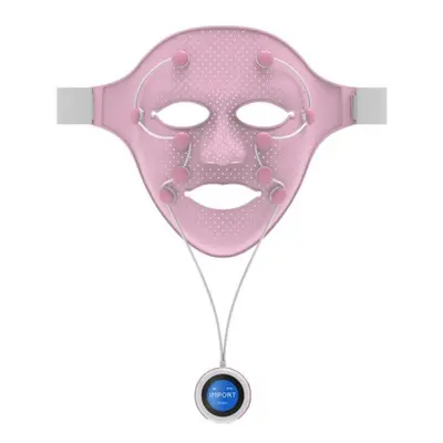 (as the picture) Electric Massage Beauty Mask 3D Silicone Mask Ems Vibrating Facial Acupuncture 