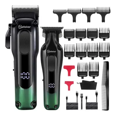 Hatteker Professional Hair Clipper Set Trimmer For Home Use Rechargeable Hair Cutter Kit Mens Be