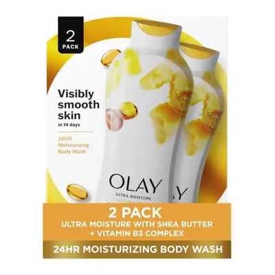 Olay Ultra Moisture Body Wash for Women, Shea Butter Scent, fl oz Pack of