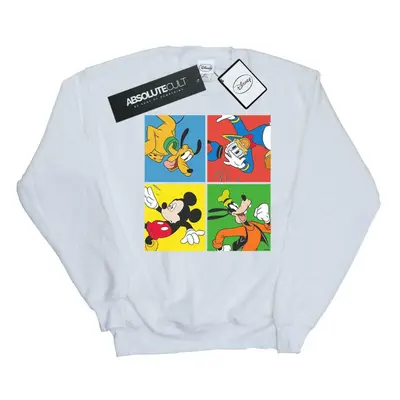 (3XL, White) Disney Mens Mickey Mouse Friends Sweatshirt