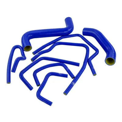 9 Pcs Silicone Radiator Turbo Intercooler Hose Kit For Subaru Impreza Wrx/sti Gda/gdb Ej20 Blue 