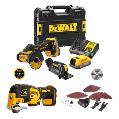 Dewalt DCS438E2T 18v XR Brushless Powerstack Circular Saw 76mm + DCS355N Tool