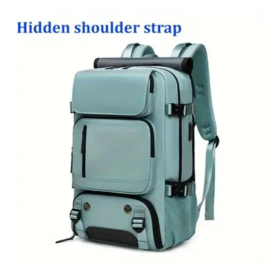 (green) Waterproof Inch Business Laptop Backpack, Travel Rucksack With Separate Shoe Bag, Outdoo