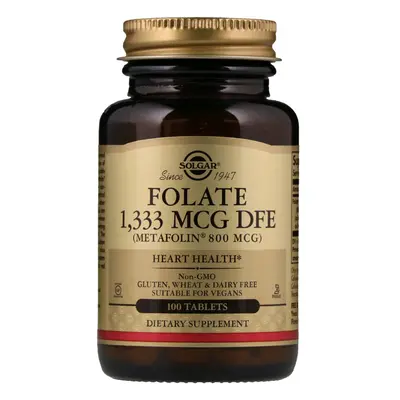 Solgar, Folate , mcg, Tablets